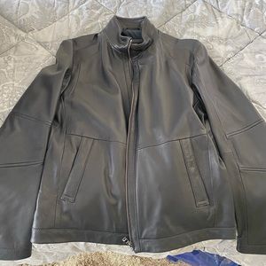 Men’s leather jacket Hugo Boss